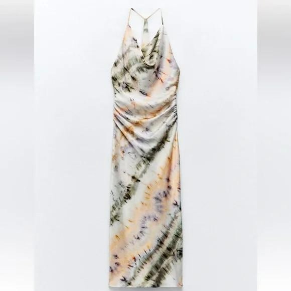ZARA TIE DYE PRINT DRESS - Picture 3 of 4